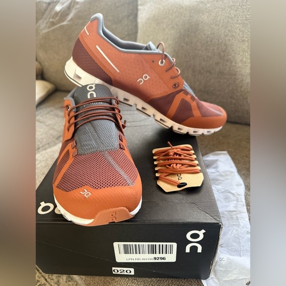 On Cloud Mesh Men's Low-Top Shoes in Russet Cocoa - Picture 4 of 9